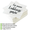 Servietten 33x33cm, 1/4 Falz, 3-lagig, 100er Pack