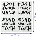 Servietten 33x33cm (Mund abwisch Tuch), 1/4 Falz, 3-lagig, 40er Pack