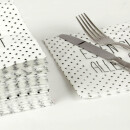 Servietten 33x33cm, 1/4 Falz, 3-lagig, 100er Pack - Essen gut, alles gut