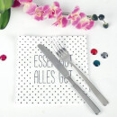 Servietten 33x33cm, 1/4 Falz, 3-lagig, 100er Pack - Essen gut, alles gut