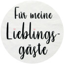 Servietten 33x33cm, 1/4 Falz, 3-lagig, 100er Pack - Lieblingsgäste