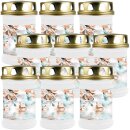 40h Brenner mit Motiv (Weiß) - 9er Pack Schmetterling
