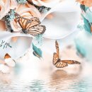 40h Brenner mit Motiv (Weiß) - 9er Pack Schmetterling