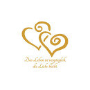 40h Brenner mit Motiv (Weiß) - 9er Pack 2 Herzen (Gold)