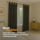 Gardinenschal Ellen blickdicht mit Schlaufen 2er Pack 140x145 cm Schwarz