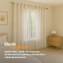 Gardinenschal Ellen blickdicht mit Schlaufen 2er Pack 140x145 cm Weiß