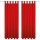 Dekoschal Ellen Schlaufen Blickdicht 2er Pack - 140x145cm Rot
