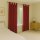Gardinenschal Ellen blickdicht mit Schlaufen 2er-Pack Rot 140x145 cm