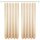 Dekoschal Ellen Schlaufen Blickdicht 2er Pack - 140x145cm Beige