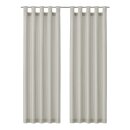 Gardinenschal Ellen blickdicht mit Schlaufen 2er Pack...