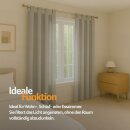 Gardinenschal Ellen blickdicht mit Schlaufen 2er-Pack Hellgrau 140x145 cm