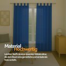 Gardinenschal Ellen blickdicht mit Schlaufen 2er-Pack Blau 140x175 cm