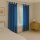 Gardinenschal Ellen blickdicht mit Schlaufen 2er-Pack Blau 140x175 cm