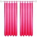 Dekoschal Ellen Schlaufen Blickdicht 2er Pack - 140x175cm...