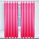 Dekoschal Ellen Schlaufen Blickdicht 2er Pack - 140x175cm Pink