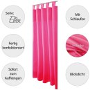 Dekoschal Ellen Schlaufen Blickdicht 2er Pack - 140x175cm Pink