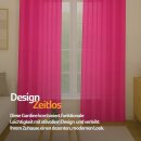 Dekoschal Ellen Schlaufen Blickdicht 2er Pack - 140x175cm Pink