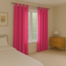 Gardinenschal Ellen blickdicht mit Schlaufen 2er Pack 140x175 cm Pink