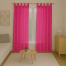 Gardinenschal Ellen blickdicht mit Schlaufen 2er-Pack Pink 140x175 cm