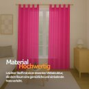 Gardinenschal Ellen blickdicht mit Schlaufen 2er-Pack Pink 140x175 cm