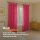 Gardinenschal Ellen blickdicht mit Schlaufen 2er Pack 140x175 cm Pink