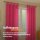 Gardinenschal Ellen blickdicht mit Schlaufen 2er-Pack Pink 140x175 cm