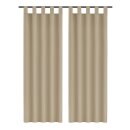 Gardinenschal Ellen blickdicht mit Schlaufen 2er Pack...