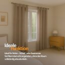 Gardinenschal Ellen blickdicht mit Schlaufen 2er Pack 140x225 cm Sandgrau