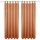 Dekoschal Ellen Schlaufen Blickdicht 2er Pack - 140x225cm Hellbraun