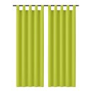 Gardinenschal Ellen blickdicht mit Schlaufen 2er Pack...