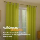 Gardinenschal Ellen blickdicht mit Schlaufen 2er Pack 140x225 cm Grün