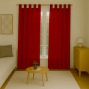 Gardinenschal Ellen blickdicht mit Schlaufen 2er Pack 140x225 cm Rot