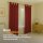 Gardinenschal Ellen blickdicht mit Schlaufen 2er-Pack Rot 140x225 cm
