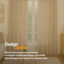 Gardinenschal Ellen blickdicht mit Schlaufen 2er-Pack Beige 140x225 cm