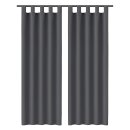 Gardinenschal Ellen blickdicht mit Schlaufen 2er Pack...