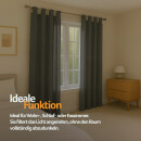 Gardinenschal Ellen blickdicht mit Schlaufen 2er Pack 140x225 cm Anthrazit