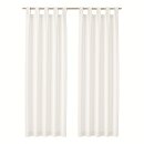 Dekoschal Ellen Schlaufen Blickdicht 2er Pack - 140x245cm...