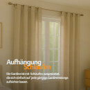 Dekoschal Ellen Schlaufen Blickdicht 2er Pack - 140x245cm Beige