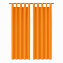 Gardinenschal Ellen blickdicht mit Schlaufen 2er Pack...