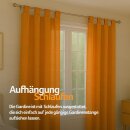 Gardinenschal Ellen blickdicht mit Schlaufen 2er Pack 140x245 cm Hellorange