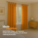 Gardinenschal Ellen blickdicht mit Schlaufen 2er Pack 140x245 cm Hellorange