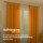 Gardinenschal Ellen blickdicht mit Schlaufen 2er-Pack Hellorange 140x245 cm