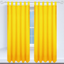 Dekoschal Ellen Schlaufen Blickdicht 2er Pack - 140x245cm Gelb