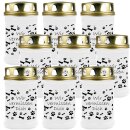 40h Brenner mit Tier-Motiv (Weiß) - 9er Pack Hund...