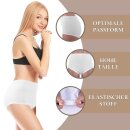 Damen Seamless Hüftslip - Weiß 52/54 - 4er Pack
