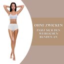 Damen Seamless Hüftslip - Weiß 52/54 - 4er Pack