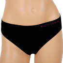 Damen Seamless Bikini Slip - Schwarz 48/50 - 4er Pack