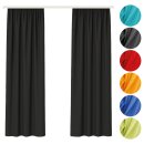 Gardinenschal Ellen blickdicht mit Universalband 2er Pack