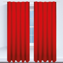 Dekoschal Ellen Universalband Blickdicht 2er Pack - 140x145 cm Rot