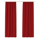 Dekoschal Ellen Universalband Blickdicht 2er-Pack Rot...